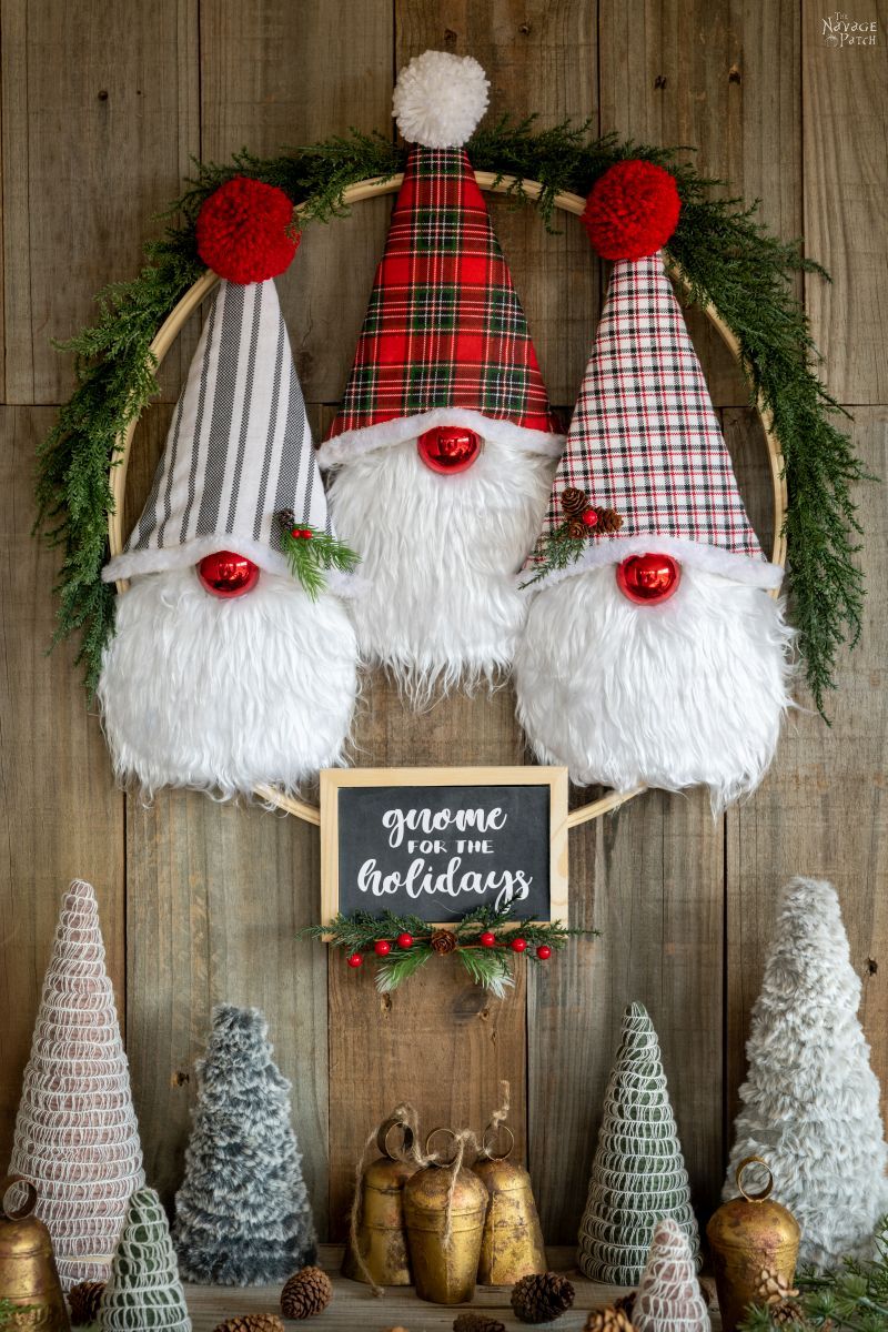 DIY Dollar Tree Gnome Wreath - TheNavagePatch.com