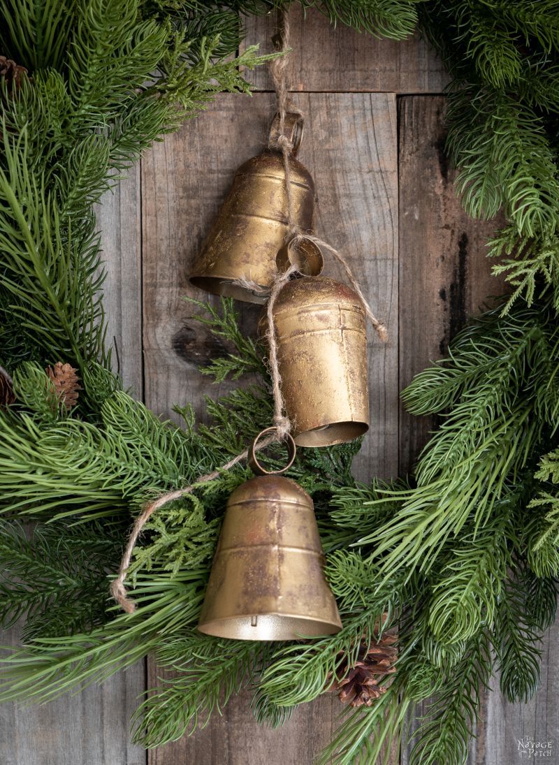 DIY Faux Antique Brass Bells - TheNavagePatch.com