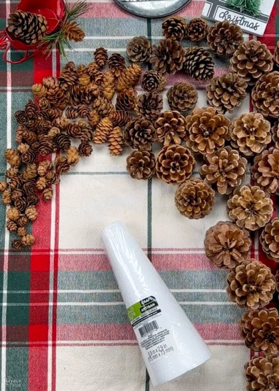 DIY Pine Cone Christmas Tree - The Navage Patch