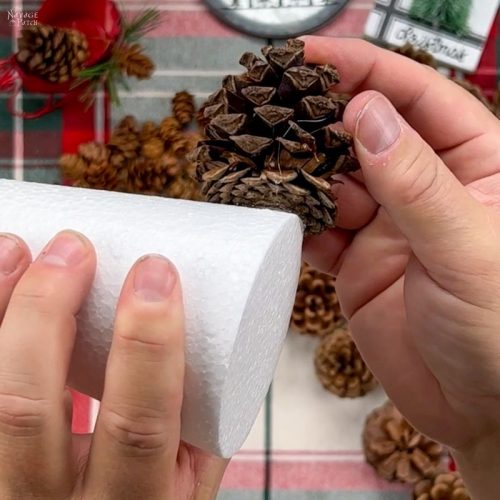 DIY Pine Cone Christmas Tree - The Navage Patch