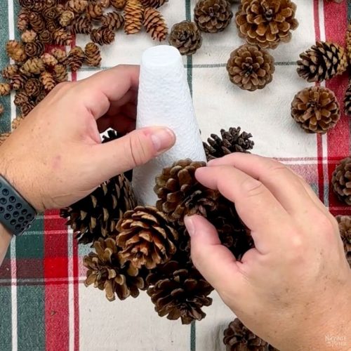 DIY Pine Cone Christmas Tree - The Navage Patch