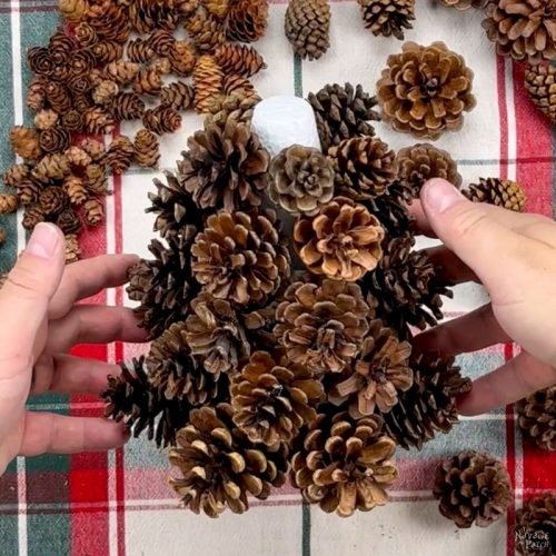 DIY Pine Cone Christmas Tree - The Navage Patch
