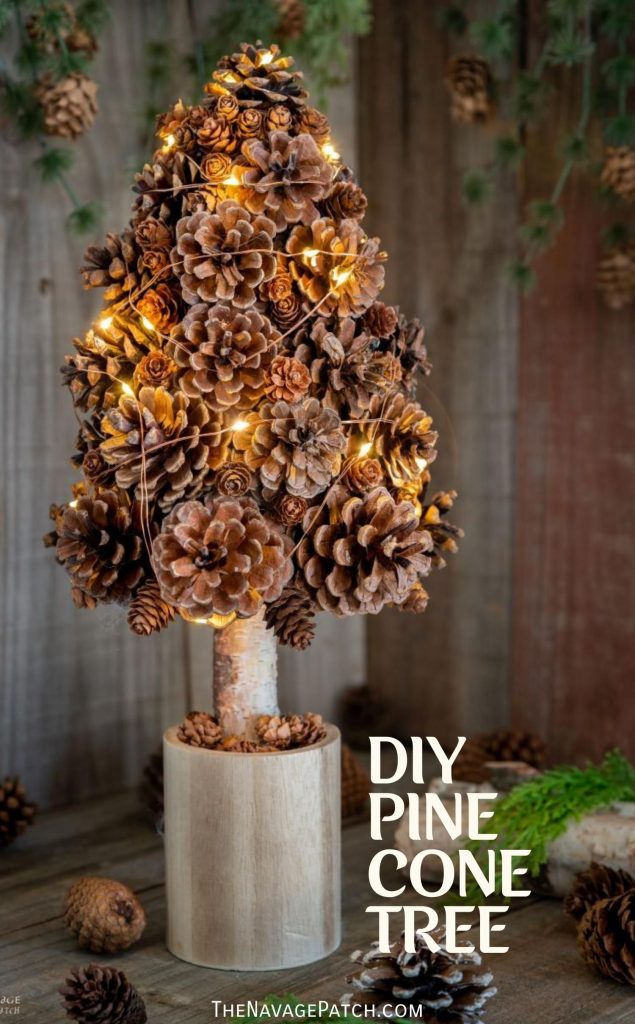 DIY Pine Cone Christmas Tree - The Navage Patch