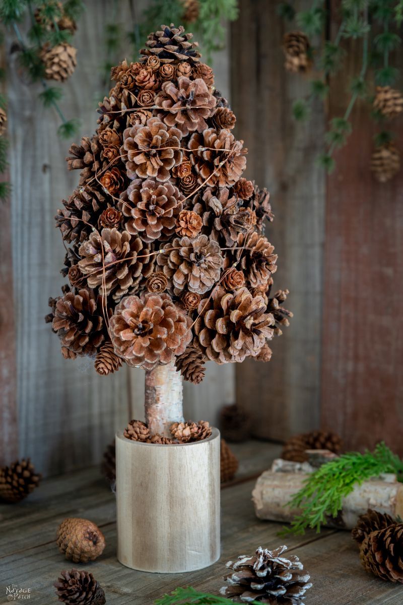 DIY Pine Cone Christmas Tree - TheNavagePatch.com