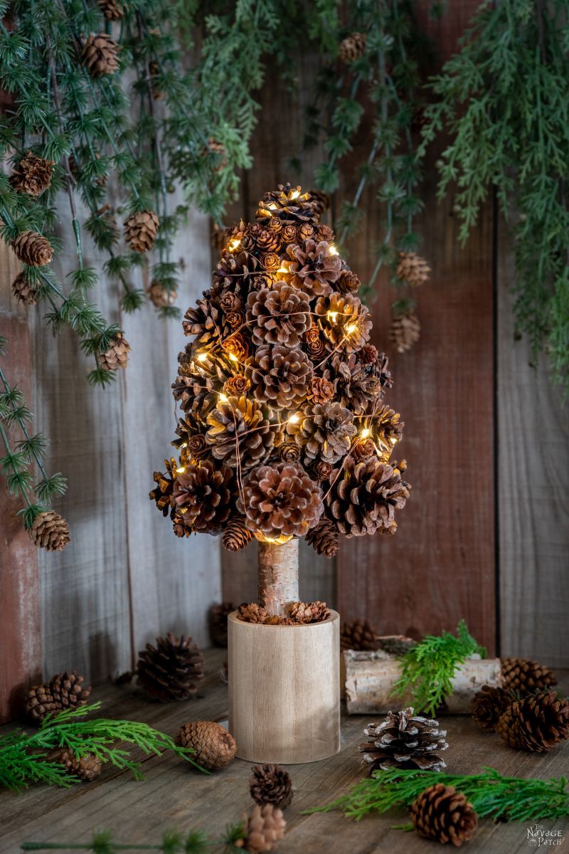 DIY Pine Cone Christmas Tree - TheNavagePatch.com