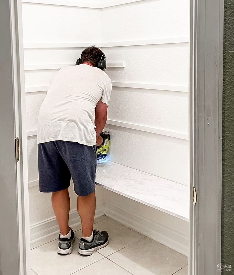 installing pantry shelves