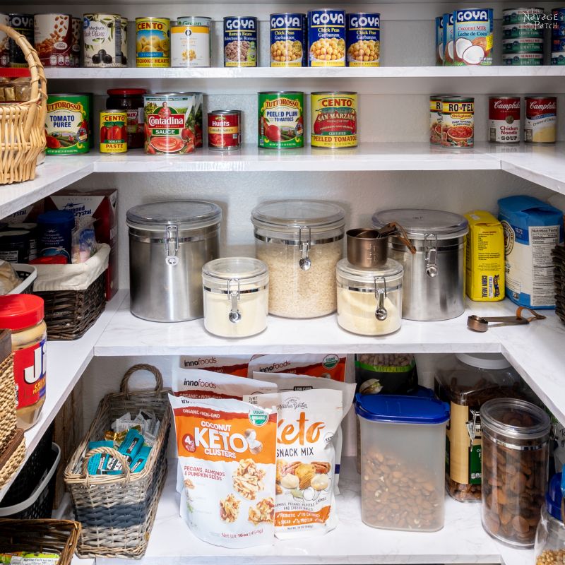 Pantry Makeover and Can Food Organizer With Hidden Storage Inside!