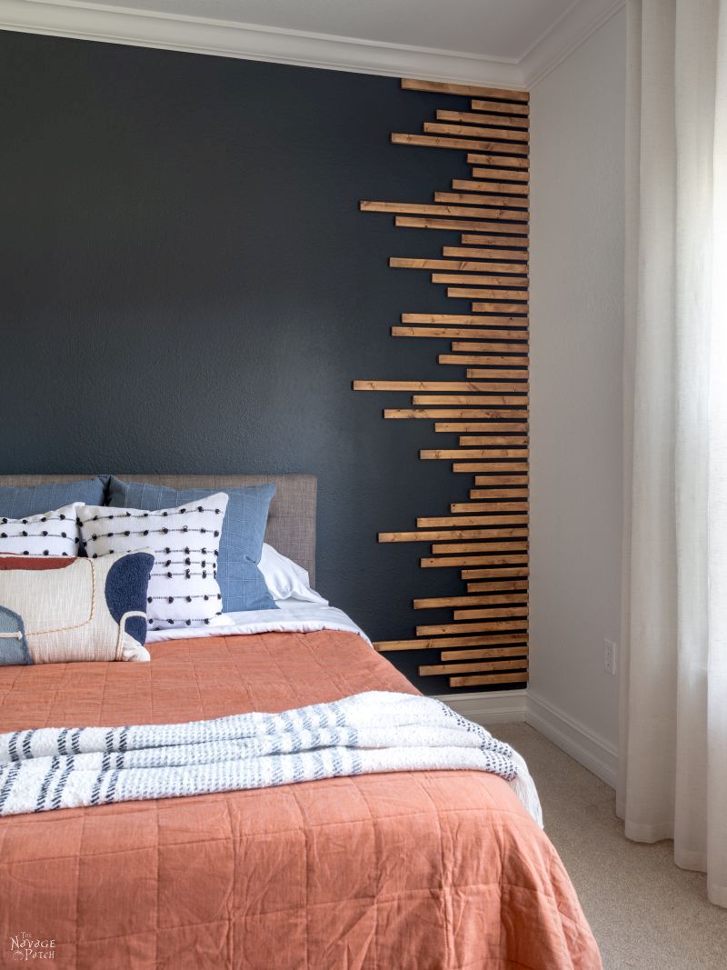 DIY Wood Slat Accent Wall - TheNavagePatch.com