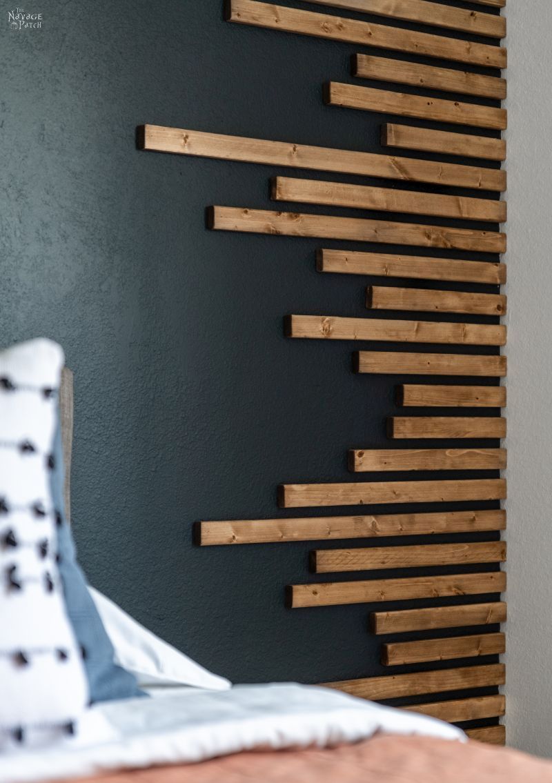 DIY Wood Slat Accent Wall - TheNavagePatch.com