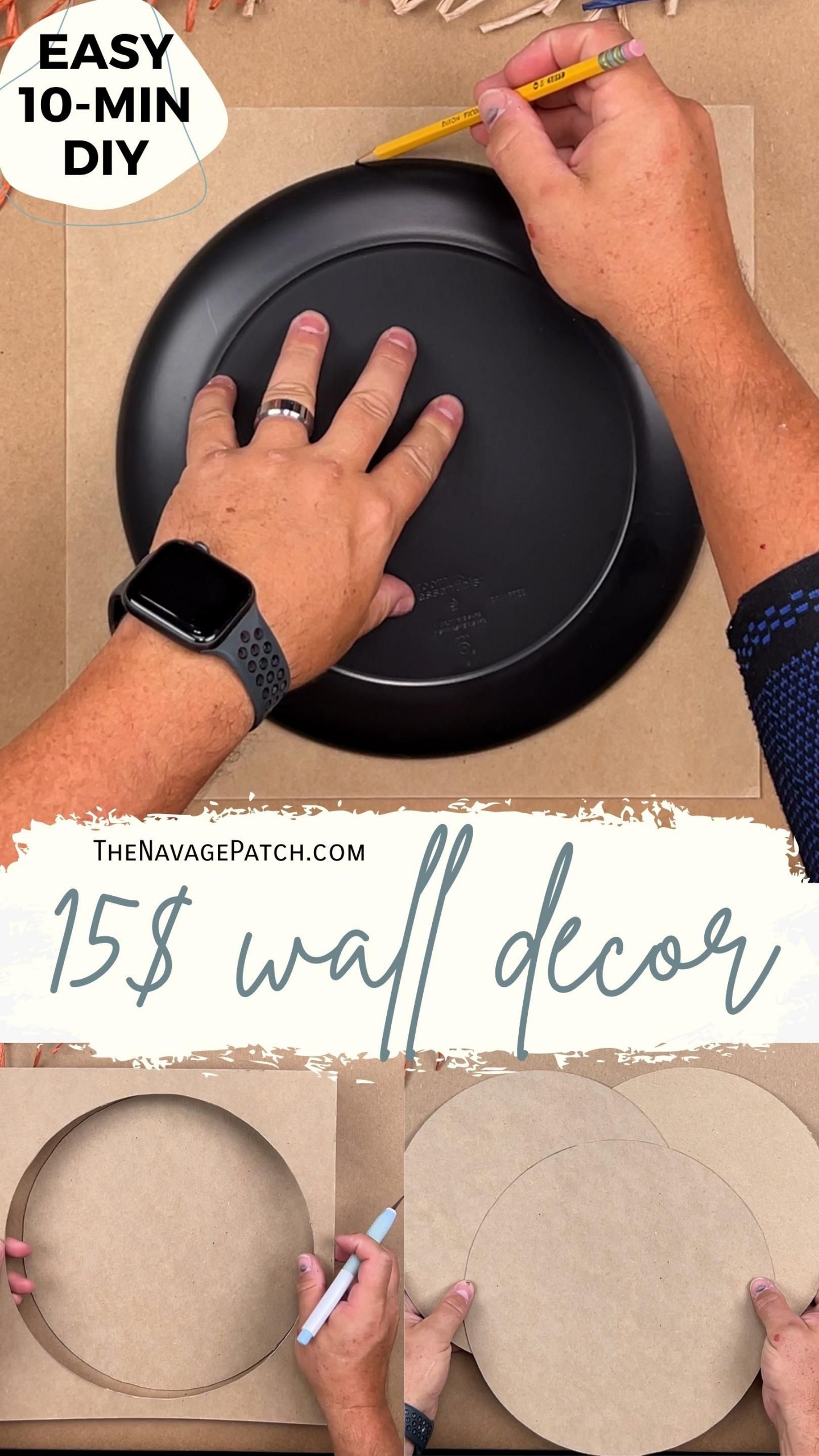 DIY Placemat Wall Decor - TheNavagePatch.com