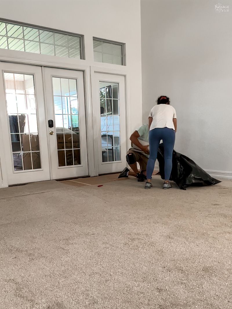 removing old carpet