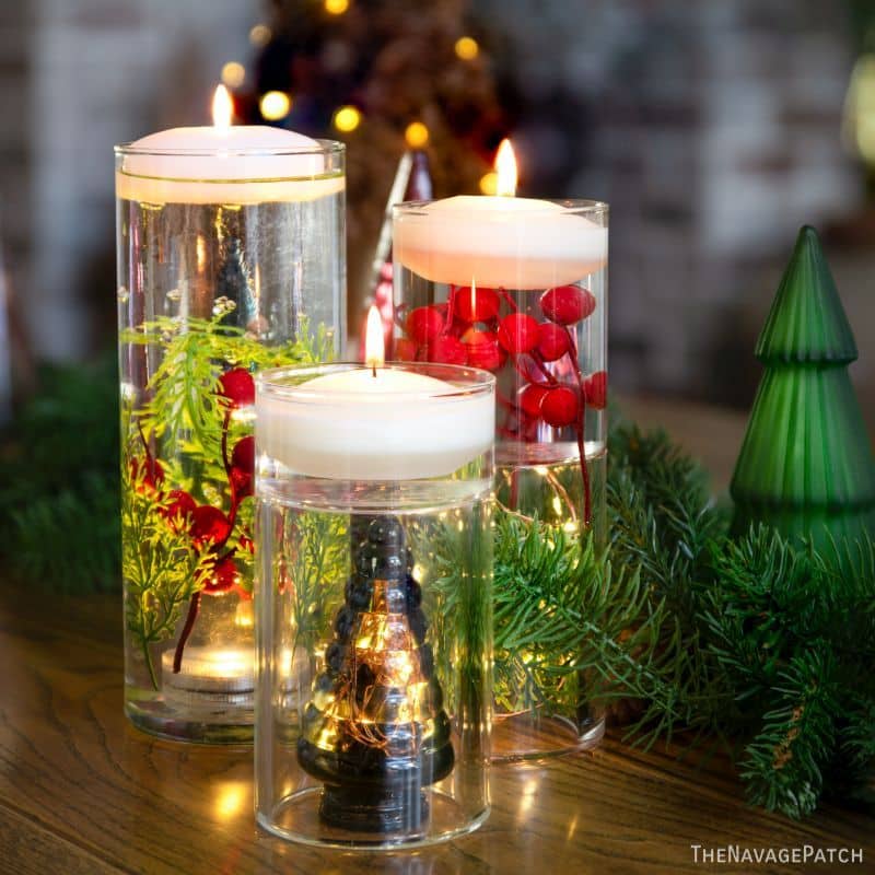 DIY Floating Christmas Candles