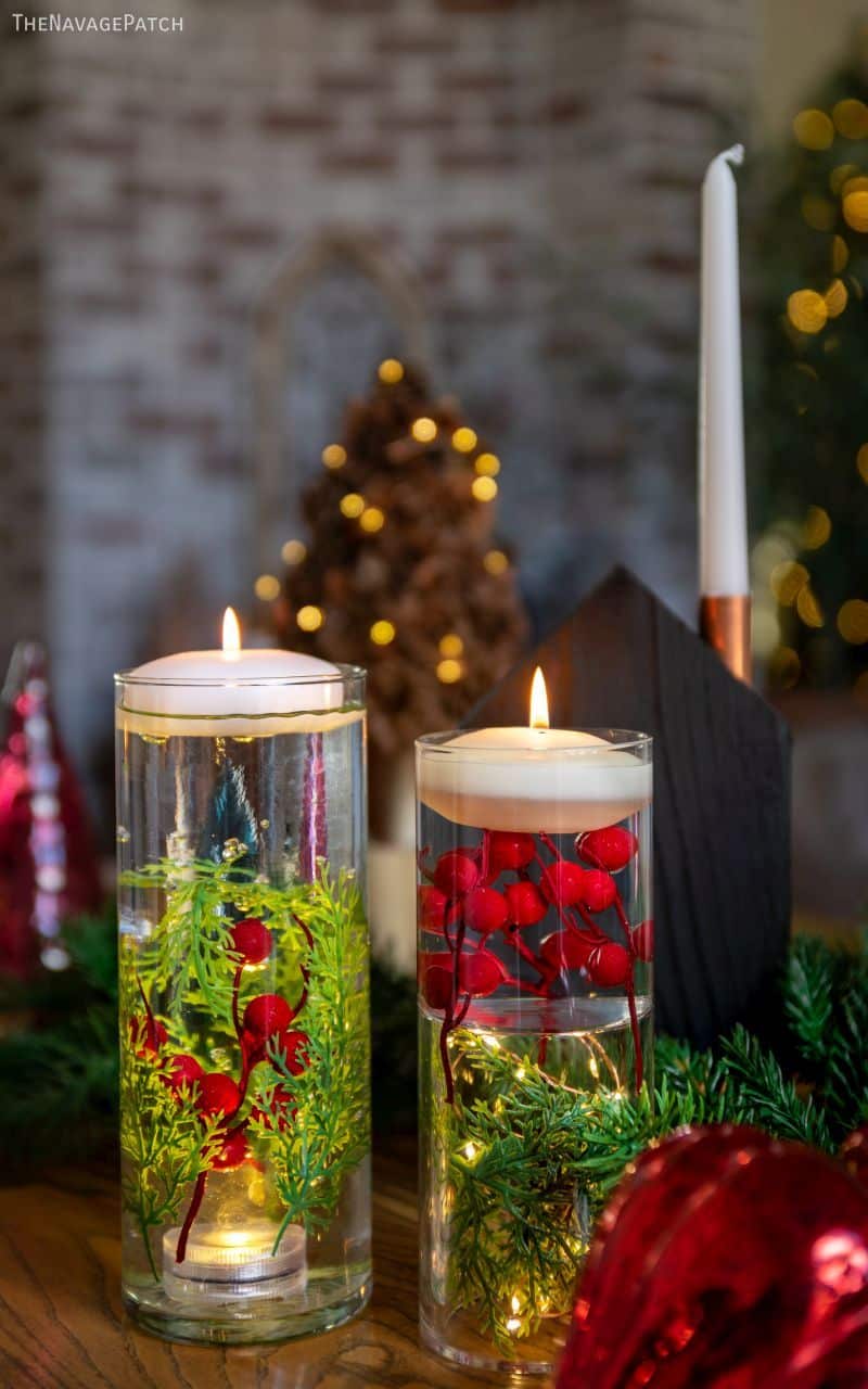 DIY Floating Christmas Candles by TheNavagePatch.com