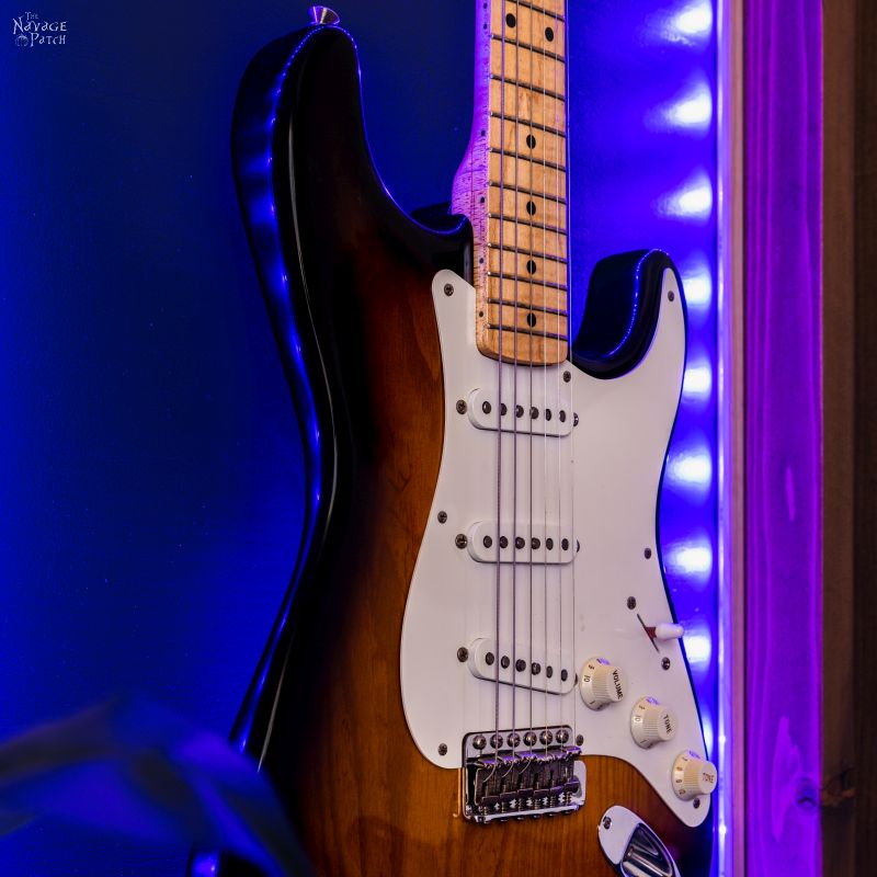 DIY Lighted Guitar Display Frame