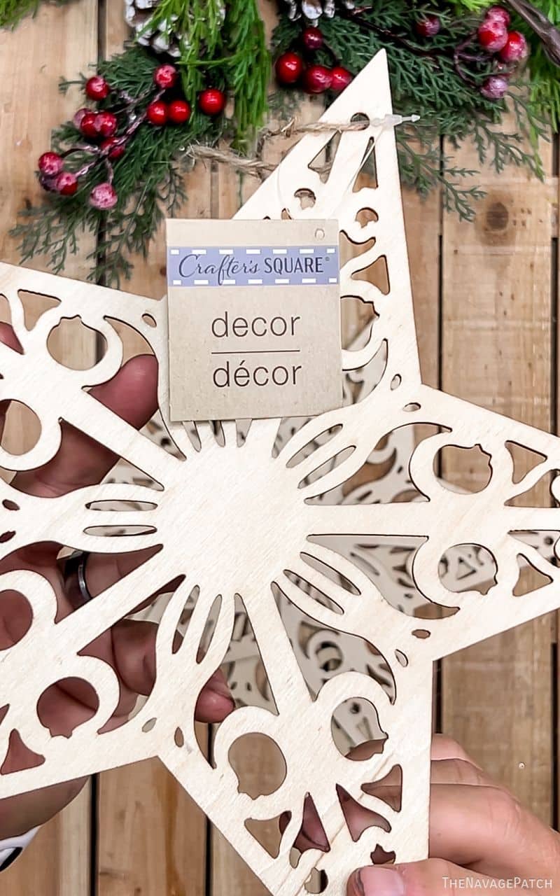 dollar tree wood star