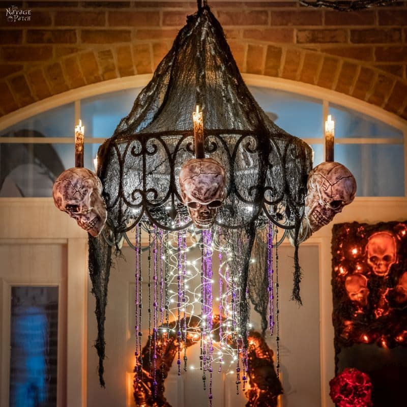 DIY Halloween Chandelier