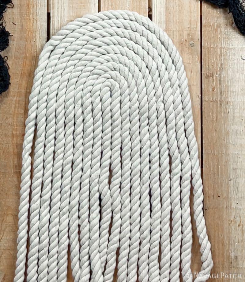 nautical rope ghost making a macrame ghost