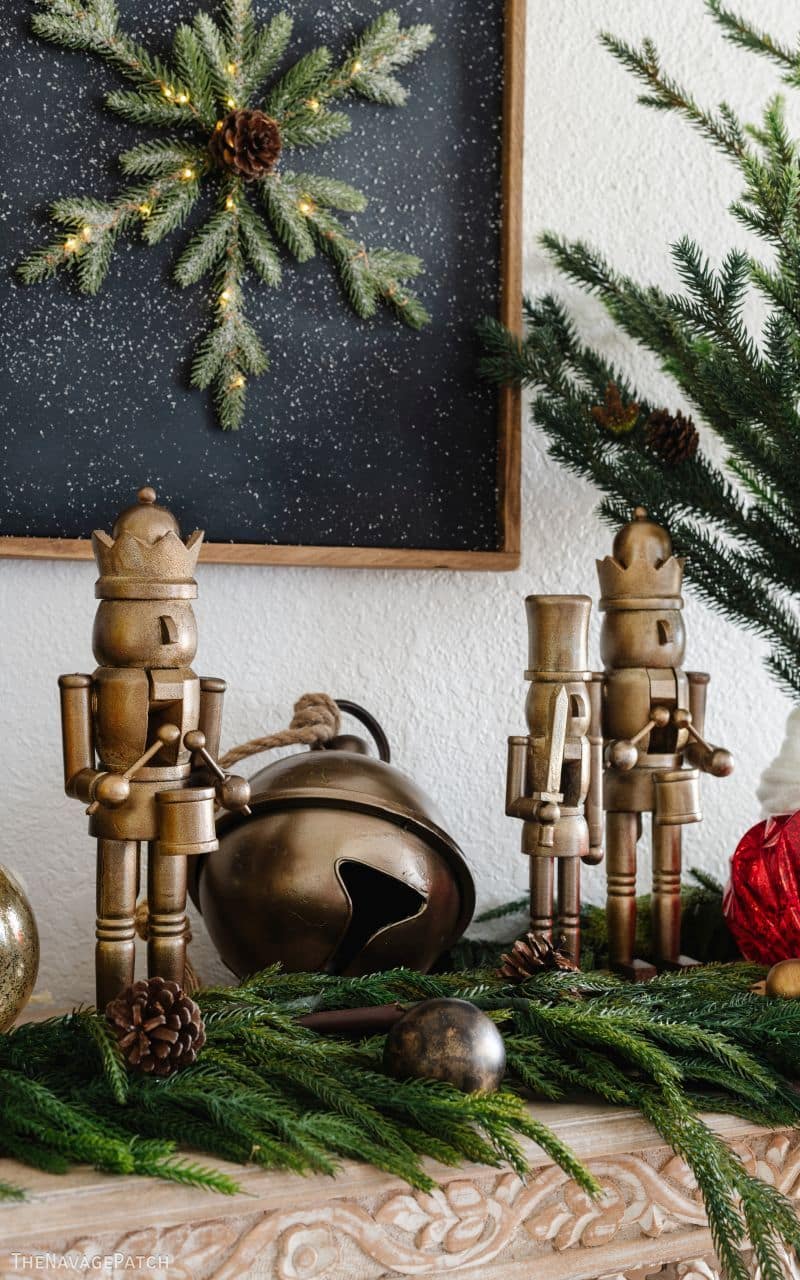 DIY Antique Brass Nutcrackers (Arhaus Dupe) by TheNavagePatch.com