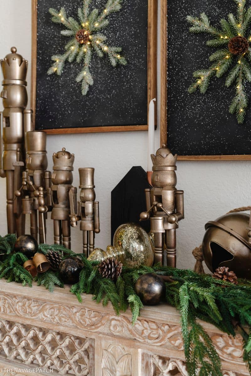 DIY Antique Brass Nutcrackers (Arhaus Dupe) by TheNavagePatch.com