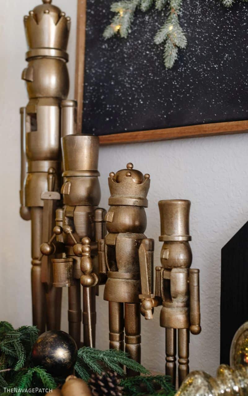 DIY Antique Brass Nutcrackers (Arhaus Dupe) by TheNavagePatch.com