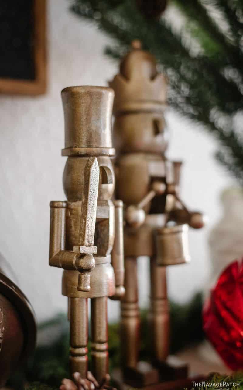 DIY Antique Brass Nutcrackers (Arhaus Dupe) by TheNavagePatch.com