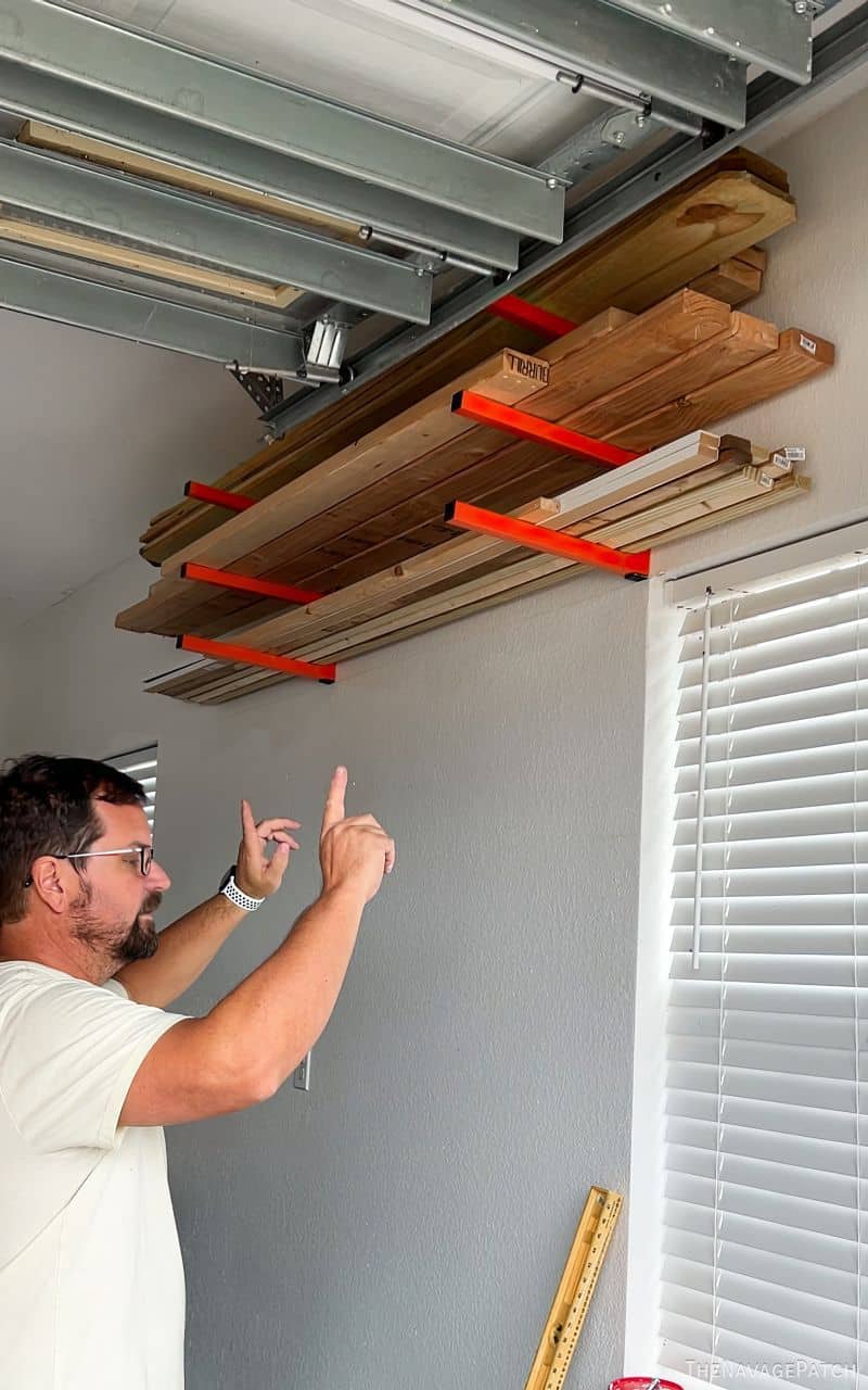 wood storage rack