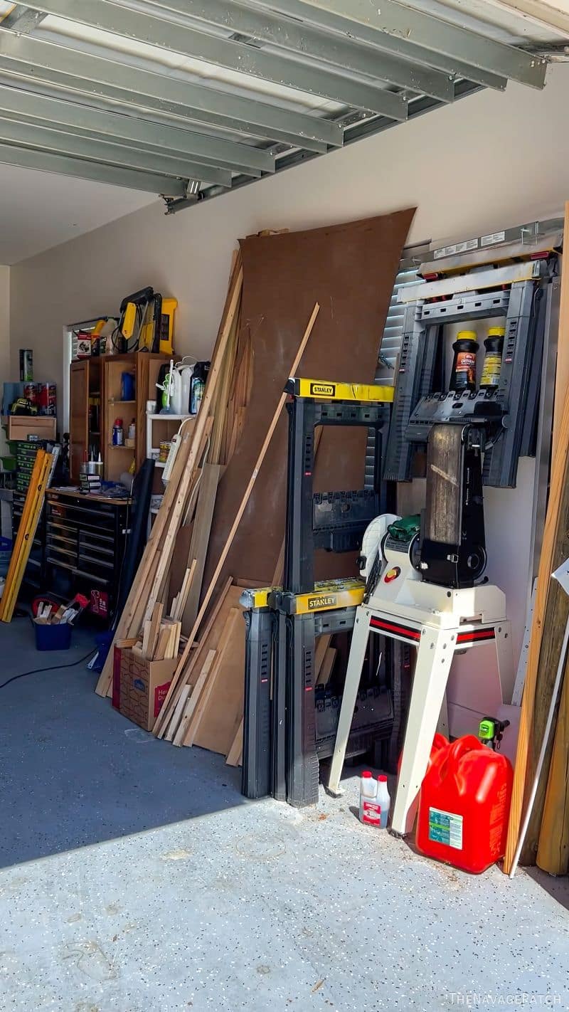 How to DIY the BEST Overhead Garage Storage! - South House Designs