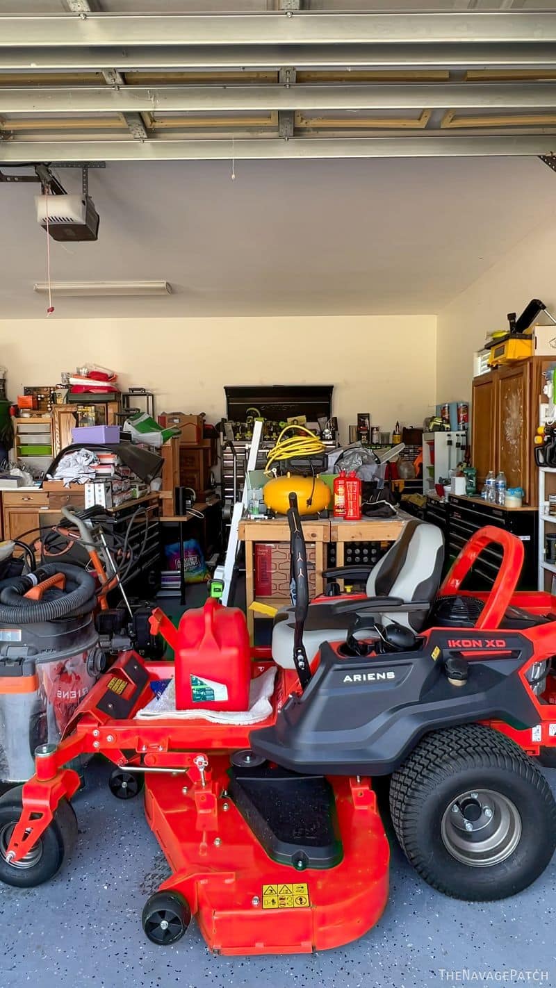 messy garage