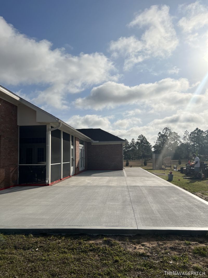 concrete patio