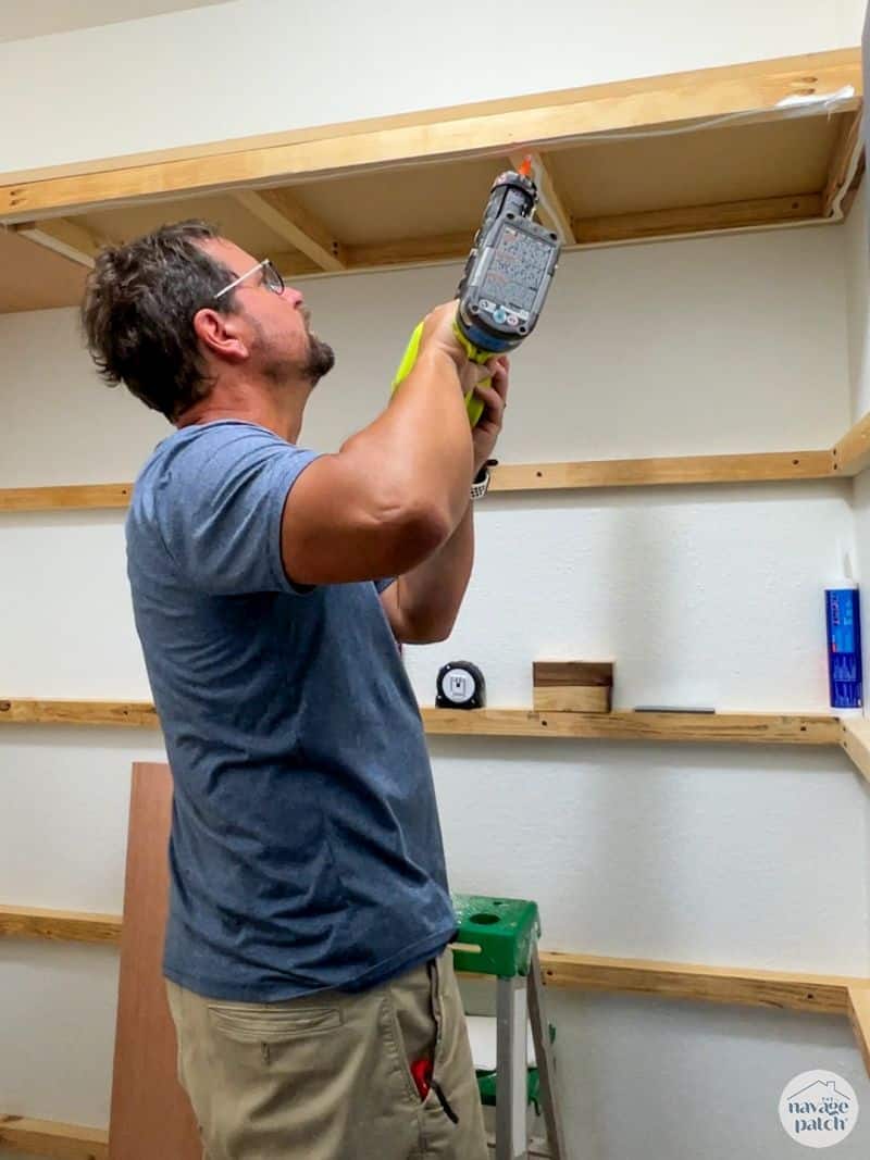 man doing a guest closet makeover