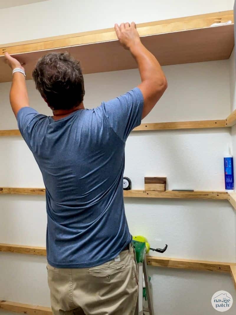 man doing a guest closet makeover