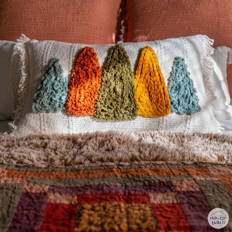 DIY Sherpa Tree Pillow