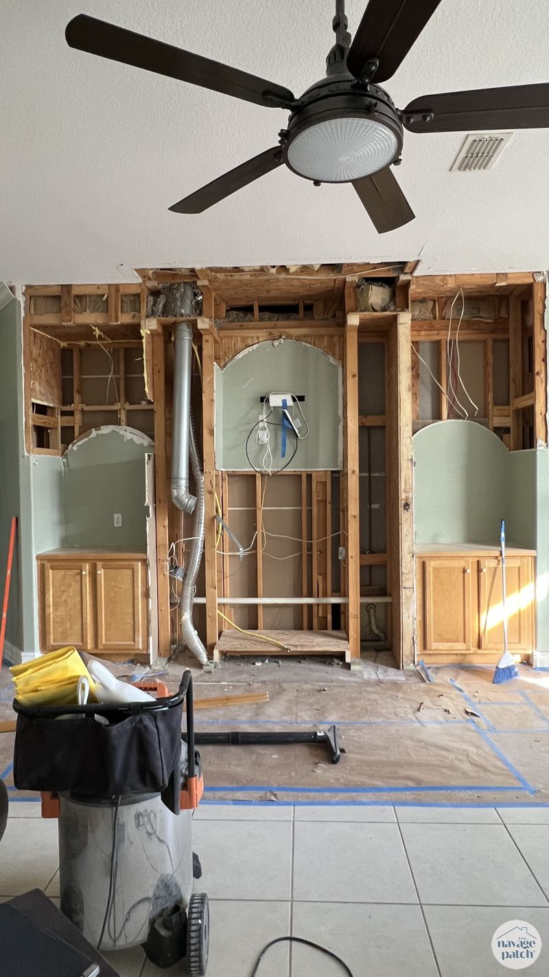 family room demo