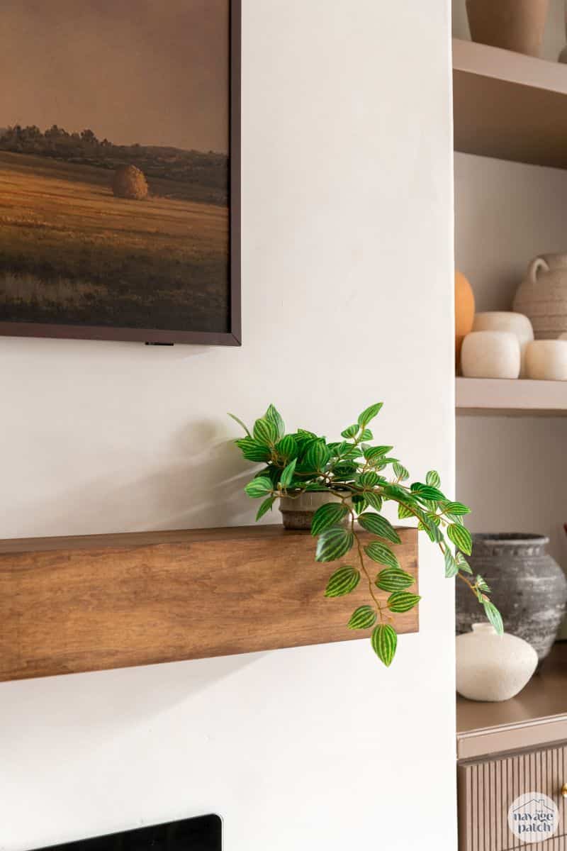 DIY Fireplace Mantel by TheNavagePatch.com