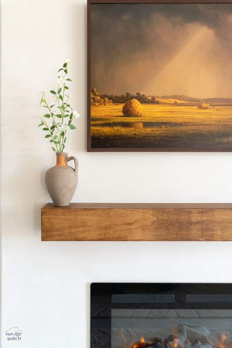 DIY Fireplace Mantel by TheNavagePatch.com