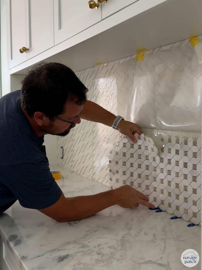 tiling a wall