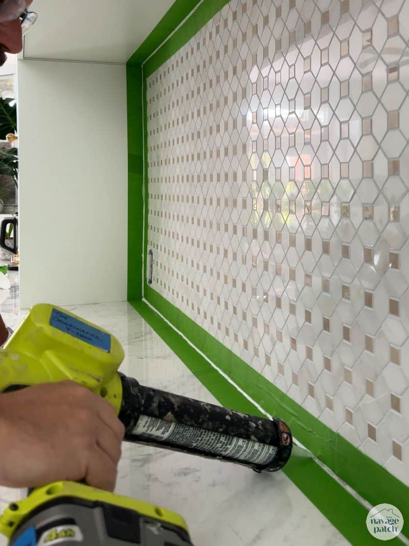 caulking tile