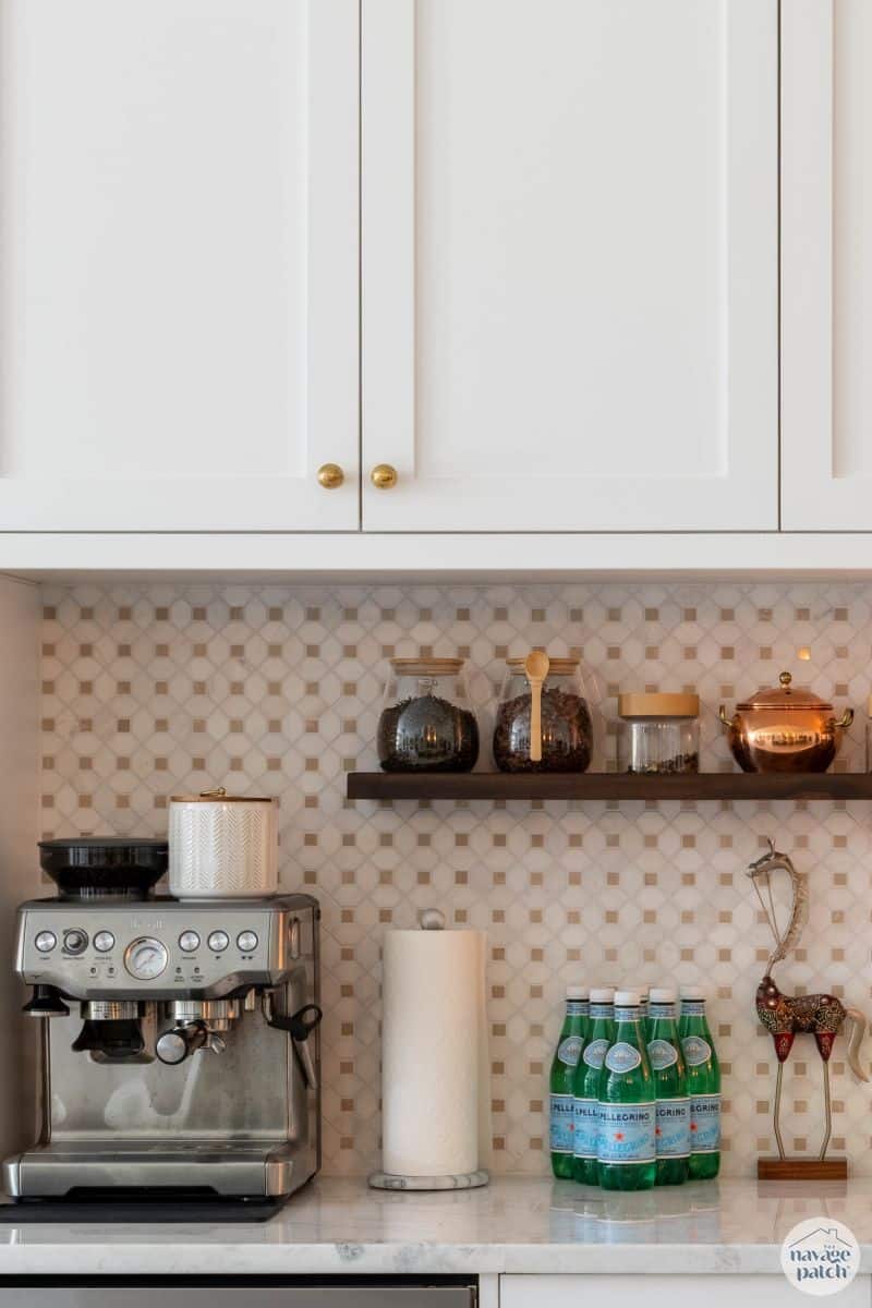 DIY Kitchen Backsplash Tile (No Thinset) by TheNavagePatch.com