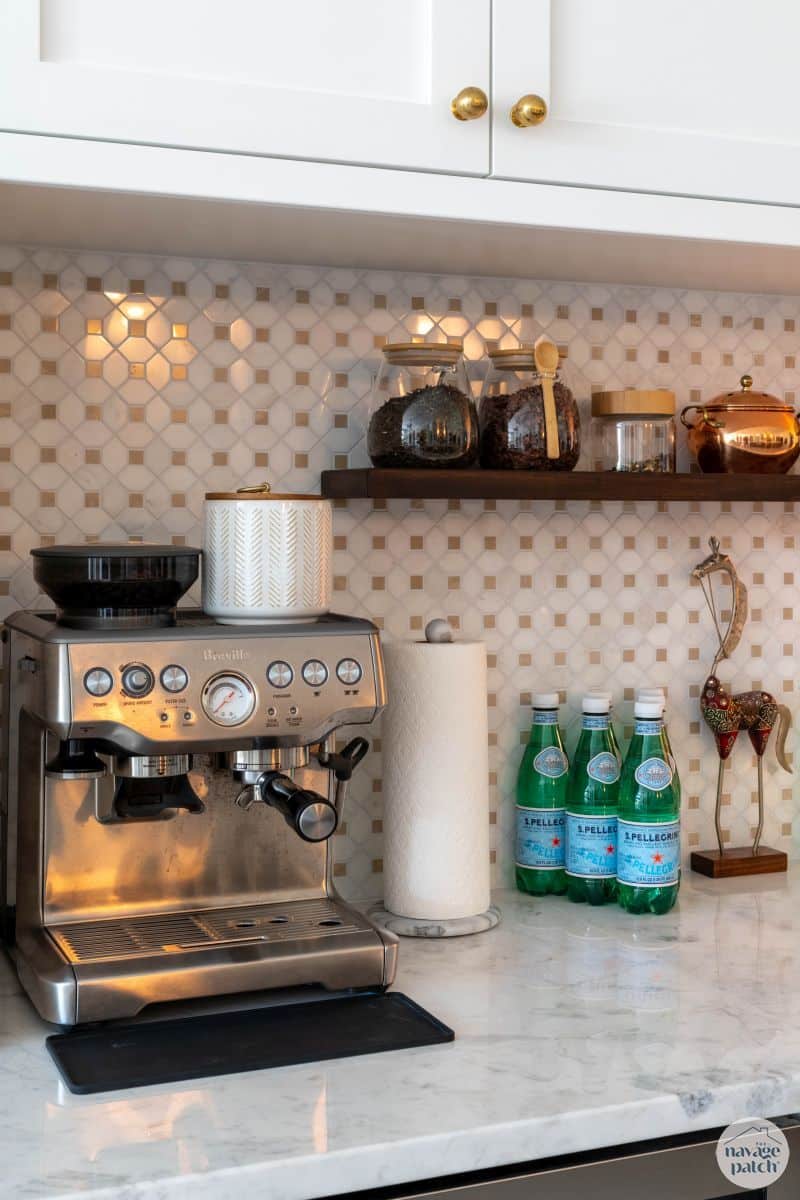 DIY Kitchen Backsplash Tile (No Thinset) by TheNavagePatch.com