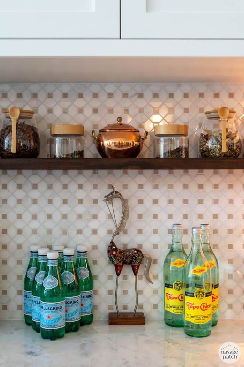 DIY Kitchen Backsplash Tile (No Thinset) by TheNavagePatch.com