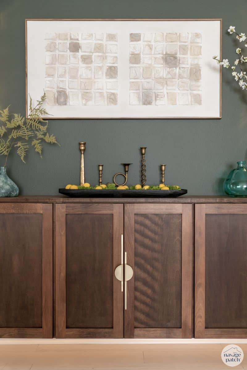 How I Made a Floating Console Table for My Son's House Entryway Makeover by TheNavagePatch.com