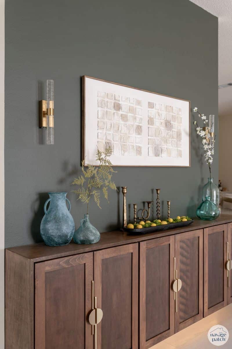 How I Made a Floating Console Table for My Son's House Entryway Makeover by TheNavagePatch.com