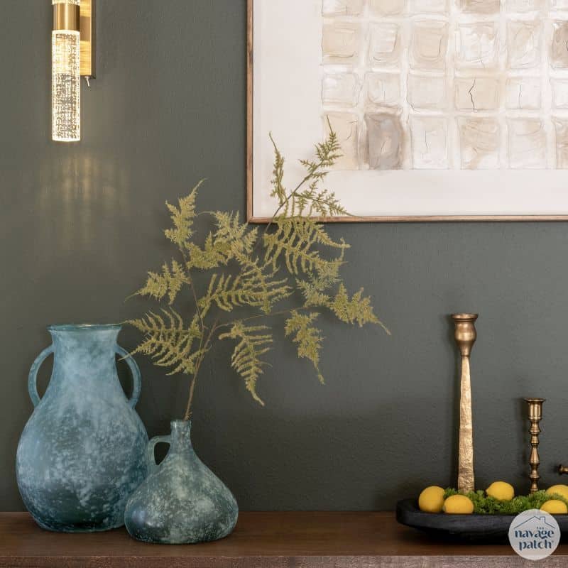 How I Made a Floating Console Table for My Son's House Entryway Makeover by TheNavagePatch.com